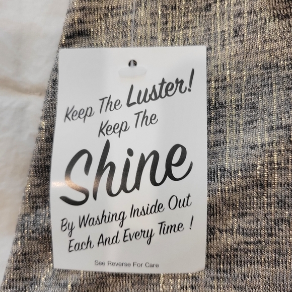 Susan Graver 2 ps Tank Top & Matching Jacket Sleek Shimmering Silver Grey - Picture 5 of 6